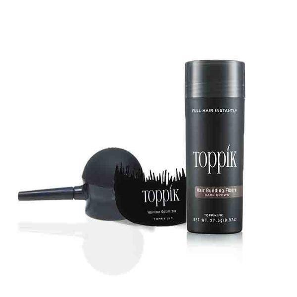 Toppik Hair Fiber Pack of 3 Set | Hair Fiber 27.5g + Applicator Pump + Comb