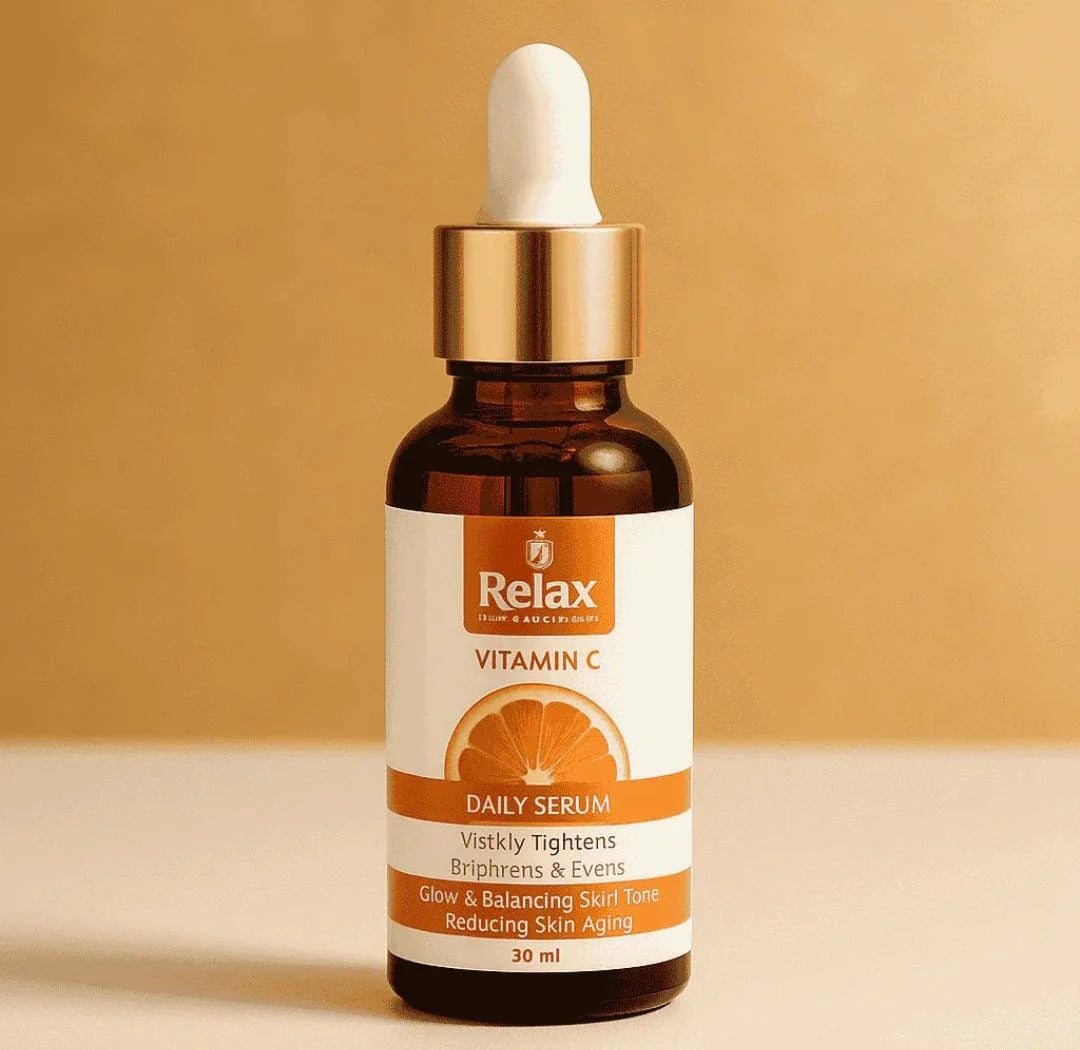 Relax Vitamin C Daily Face Serum – Brightening, Anti-Aging & Hydrating Formula For Healthy Radiant Skin (30ml)