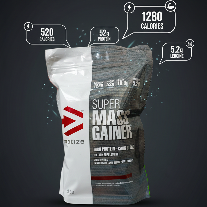 Dymatize Super Mass Gainer – High Protein & Carb Blend Weight Gainer Powder (2 lbs, 29 Servings)